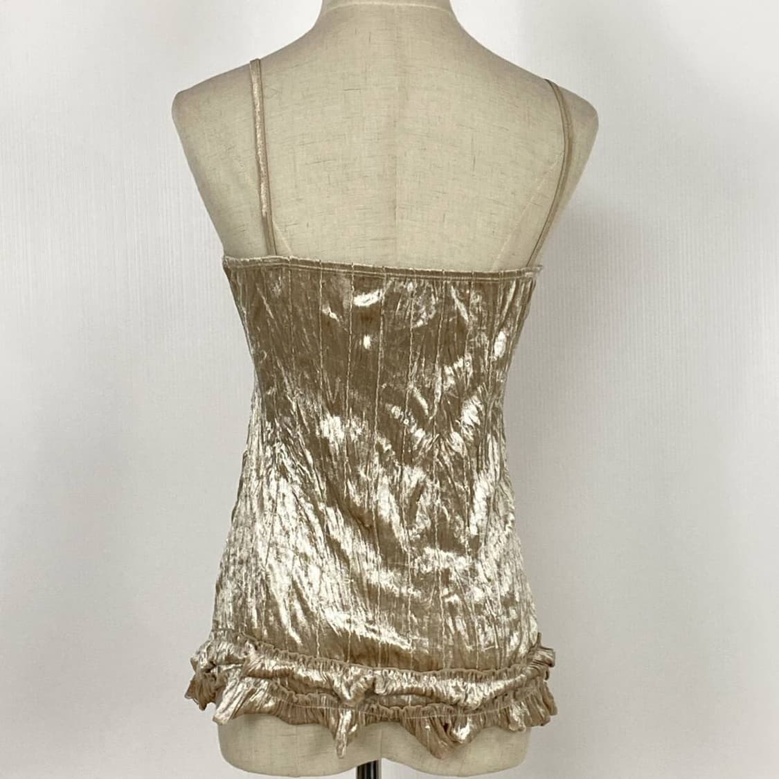 dear my minx 빈티지 레이스 캐미솔 나시 골드 금색 슬리브리스 상품이미지2