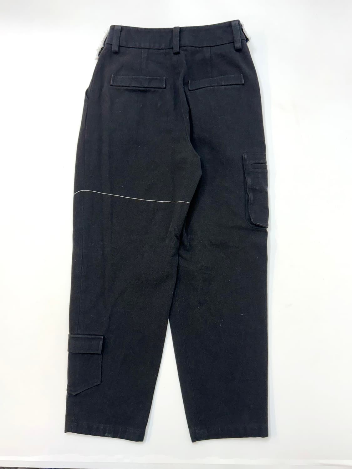 Matin kim 마뗑킴 블랙컬러 블록 코튼 트라우저 상품이미지4