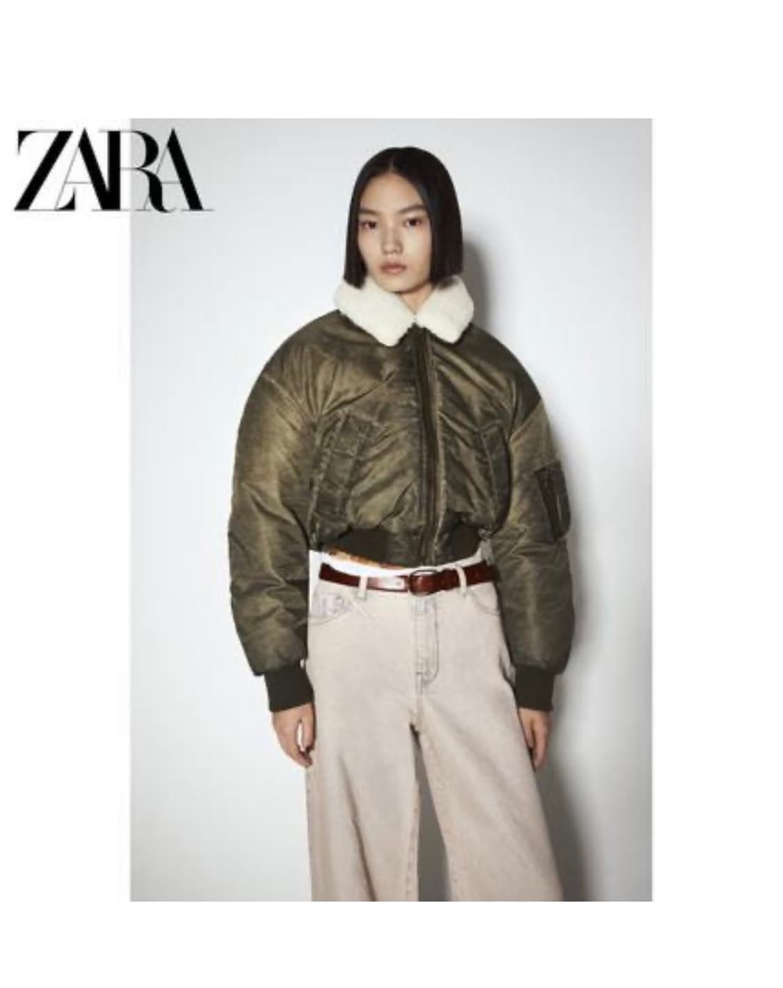 자라 빈티지 봄버 크롭 자켓 상품이미지1