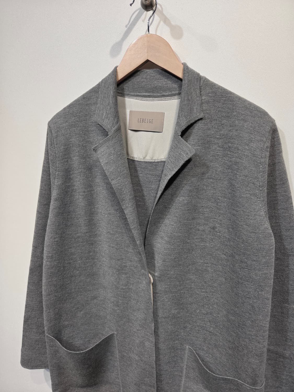 르베이지 그레이 롱 모 가디건_66 상품이미지3