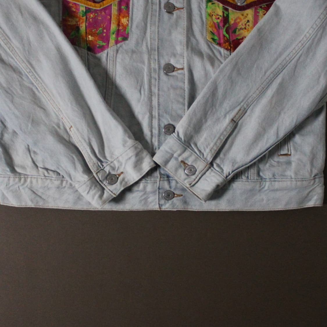 Levi’s 커스텀 플라워 아트 연청 데님 자켓 L017 상품이미지6