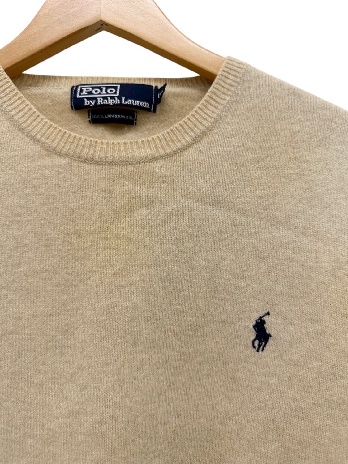 00s 폴로 울 니트 아이보리 (XL)  상품이미지3
