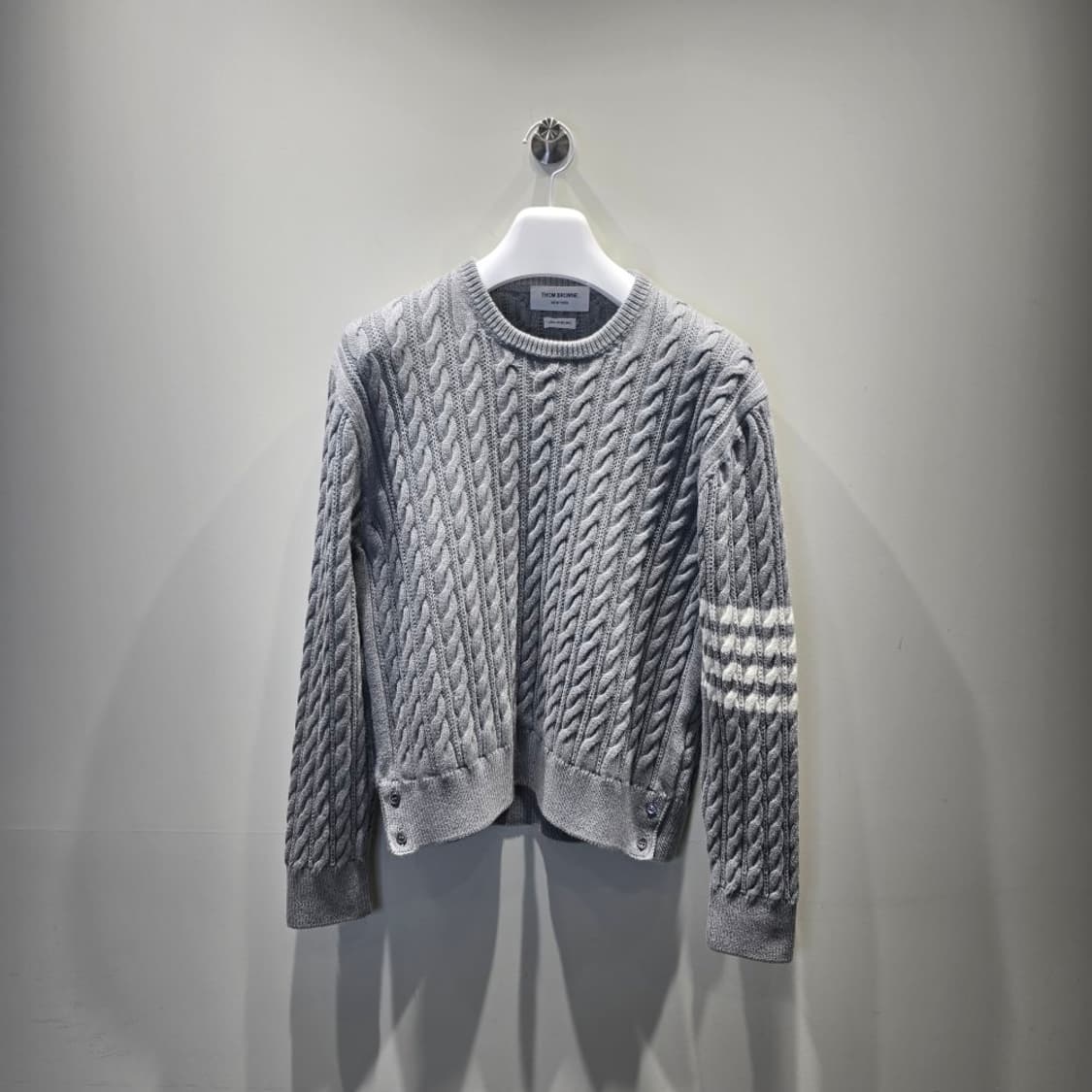 [중고/정품] 톰브라운 아란 케이블 사선 모헤어 울 니트 3 상품이미지1