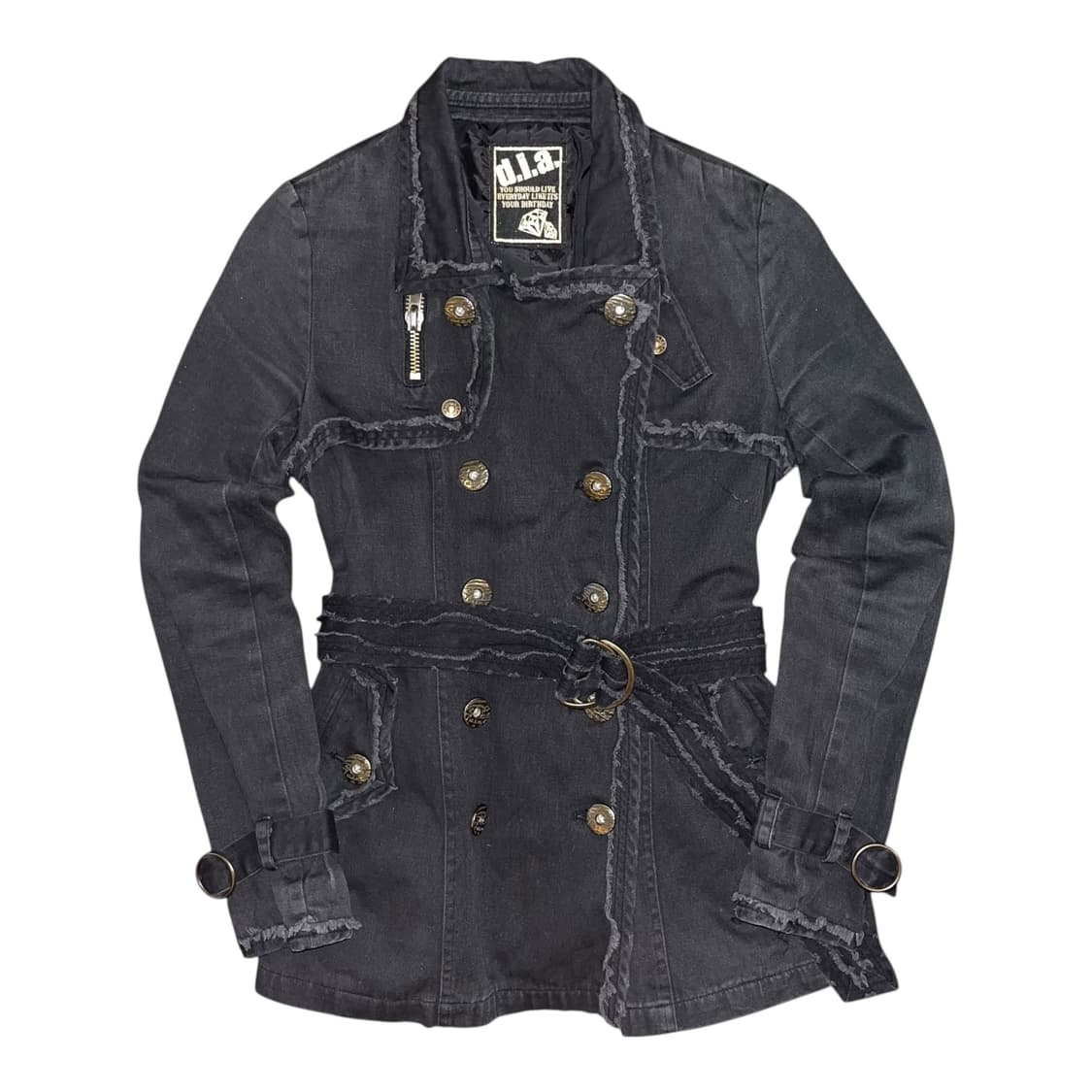 d.i.a 다이아 벨티드 흑청자켓 갸루y2k펑크 상품이미지1