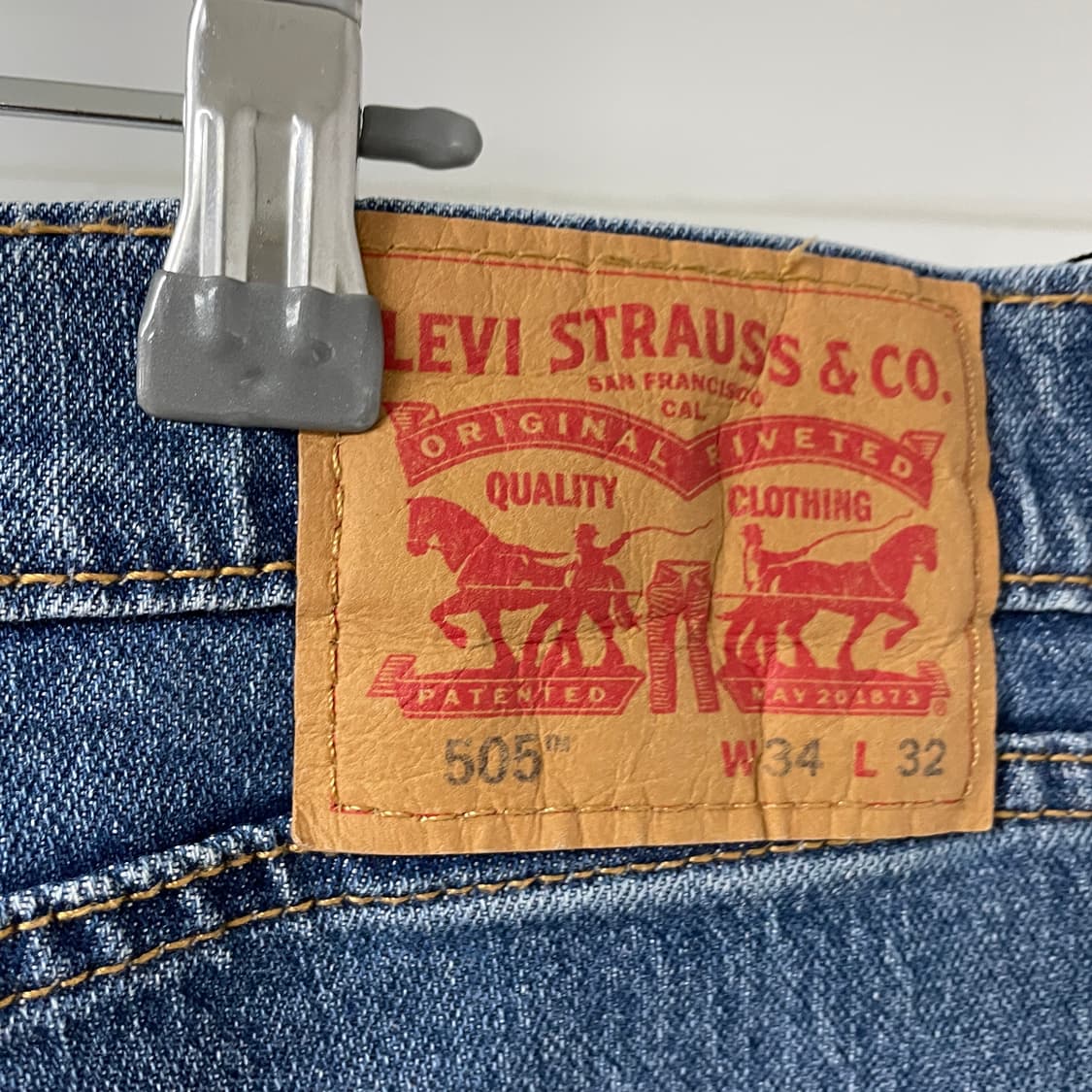 리바이스 505 데님 팬츠 W34 L32 상품이미지4