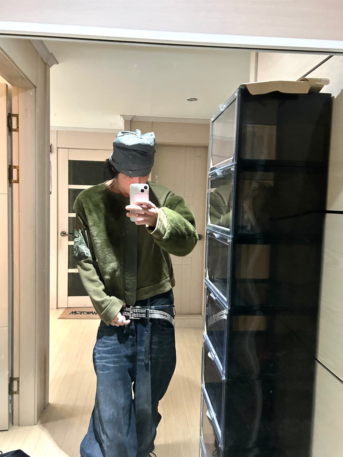 Viviano sue 18aw Ma-1 Fleece SweatShirts 상품이미지3