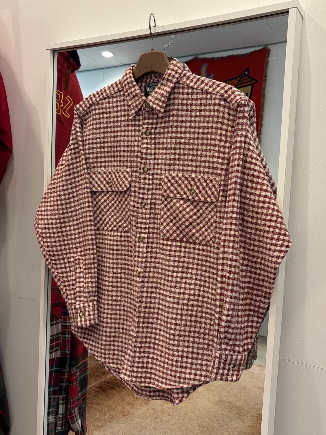 Kearney-House 빈티지 트위드 체크 셔츠 상품이미지1