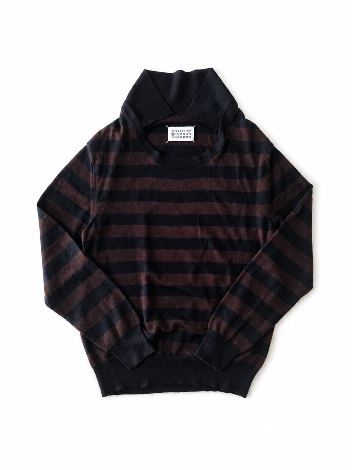 Martin Margiela Collar Stripe Knit 상품이미지1