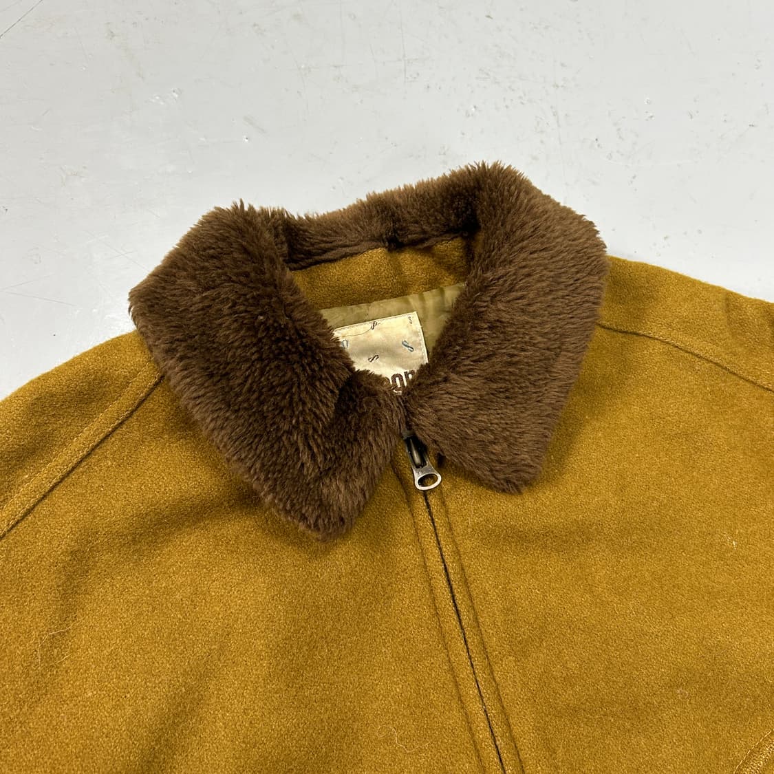 80s Scoop 리얼레더 울 웨스턴 자켓  상품이미지6