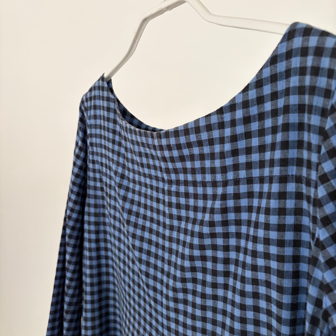 Gingham Check Flare One Piece 상품이미지5