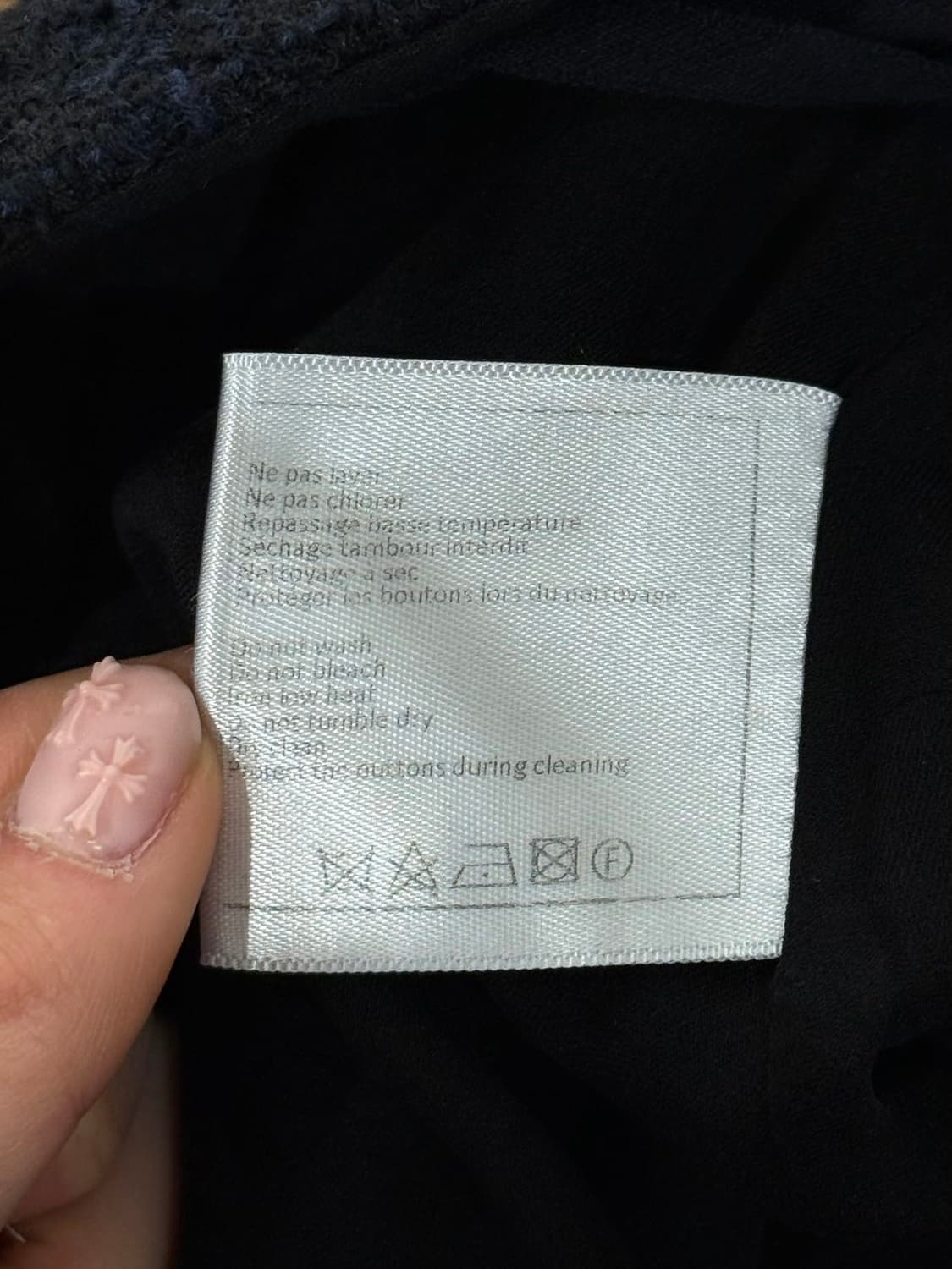 샤넬 유니폼 블랙 트위드 체크 팬츠 상품이미지9