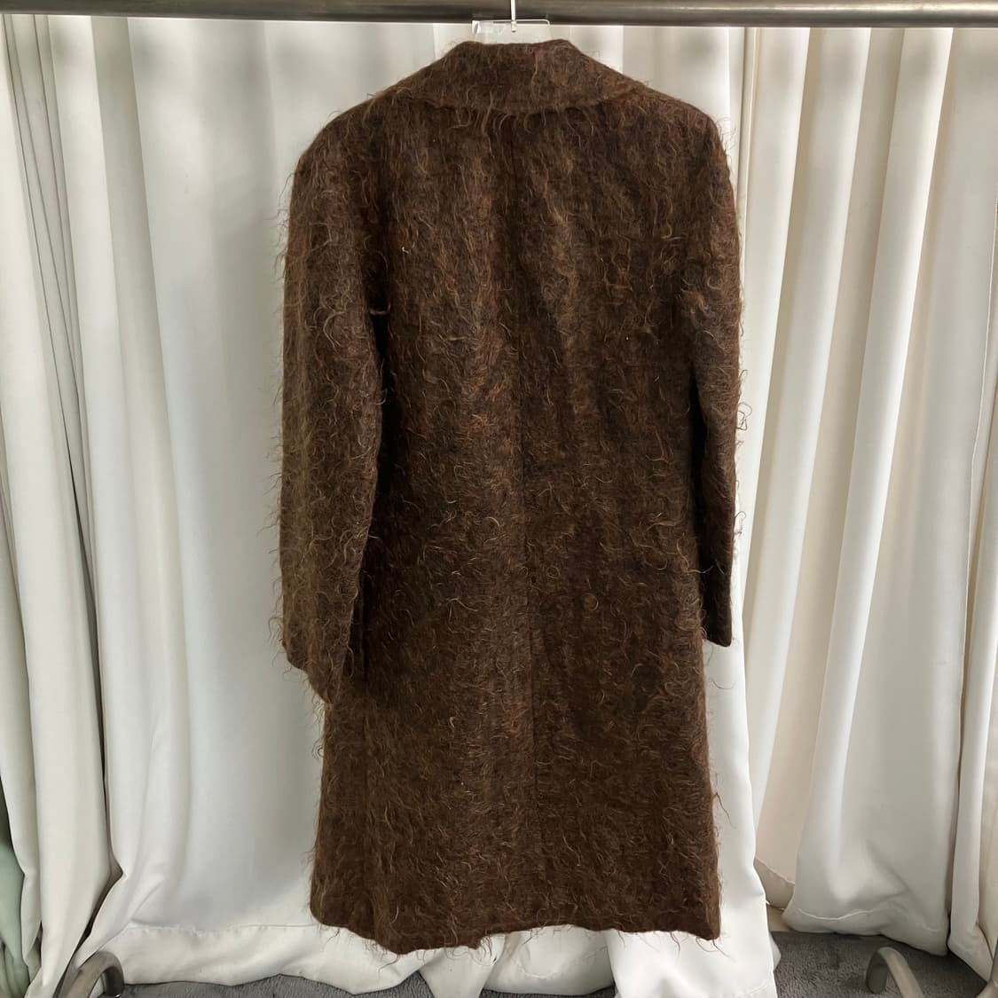 MOGA 브라운 모헤어 롱코트 2 상품이미지2