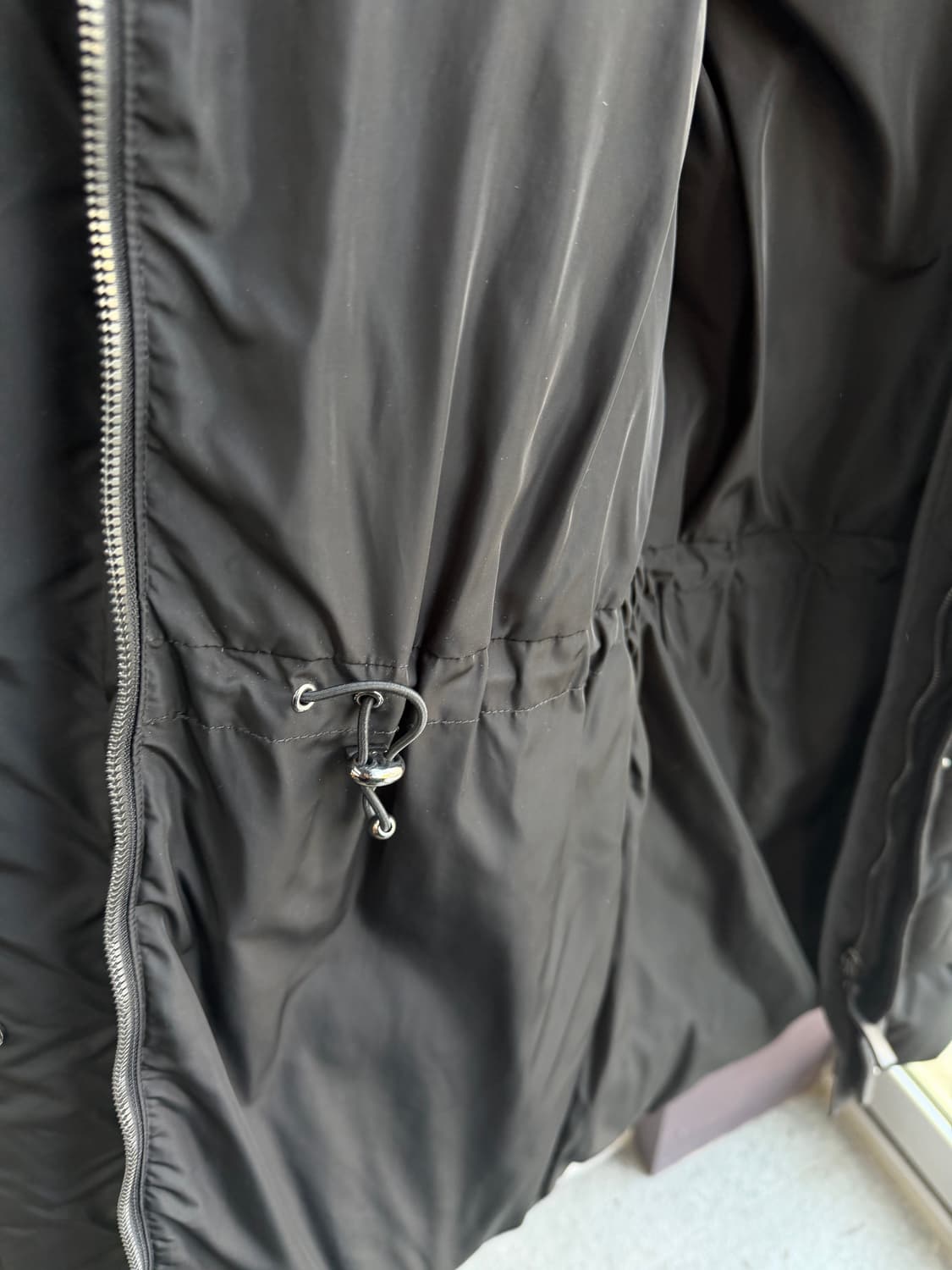 S/ 맥케이지 레더 트리밍 다운 후디드 패딩점퍼 상품이미지6