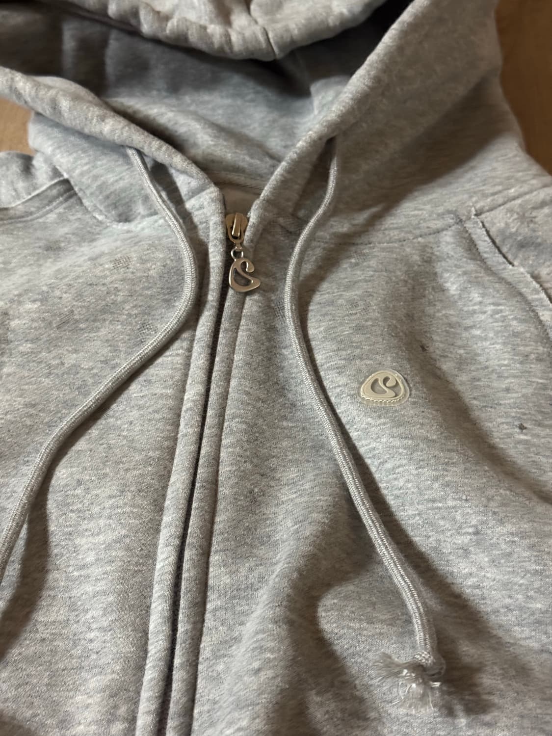 코이세이오 트윙클 후드집업 멜란지그레이 상품이미지3