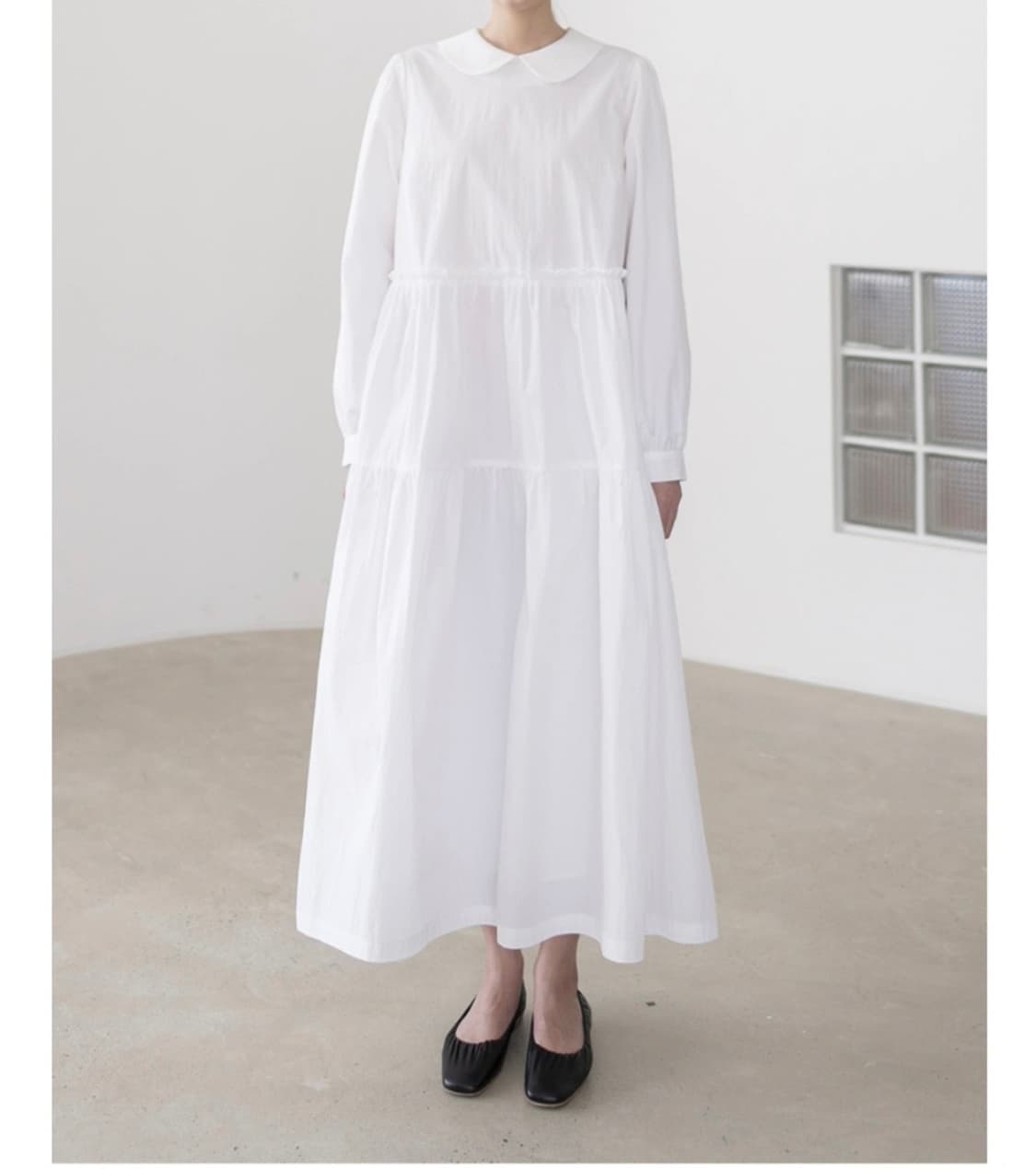 유노이아 티어드 원피스 상품이미지1