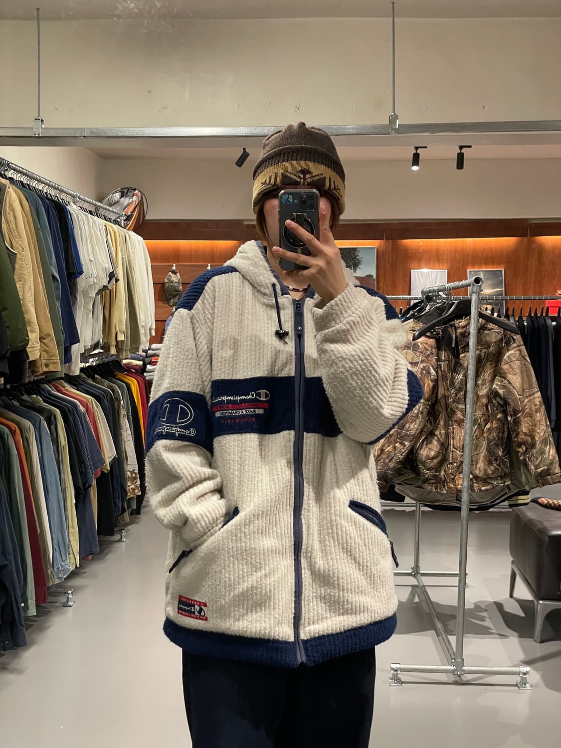 챔피온 올드스쿨 누빔 자켓   상품이미지3