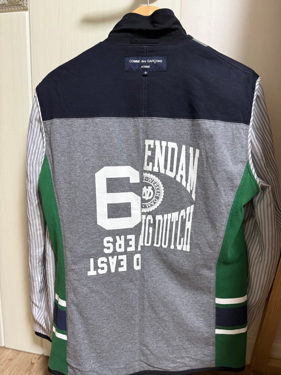 꼼데가르송 옴므 리버서블 자켓 (2019/테일러드 자켓/울/BLK/S) 상품이미지4