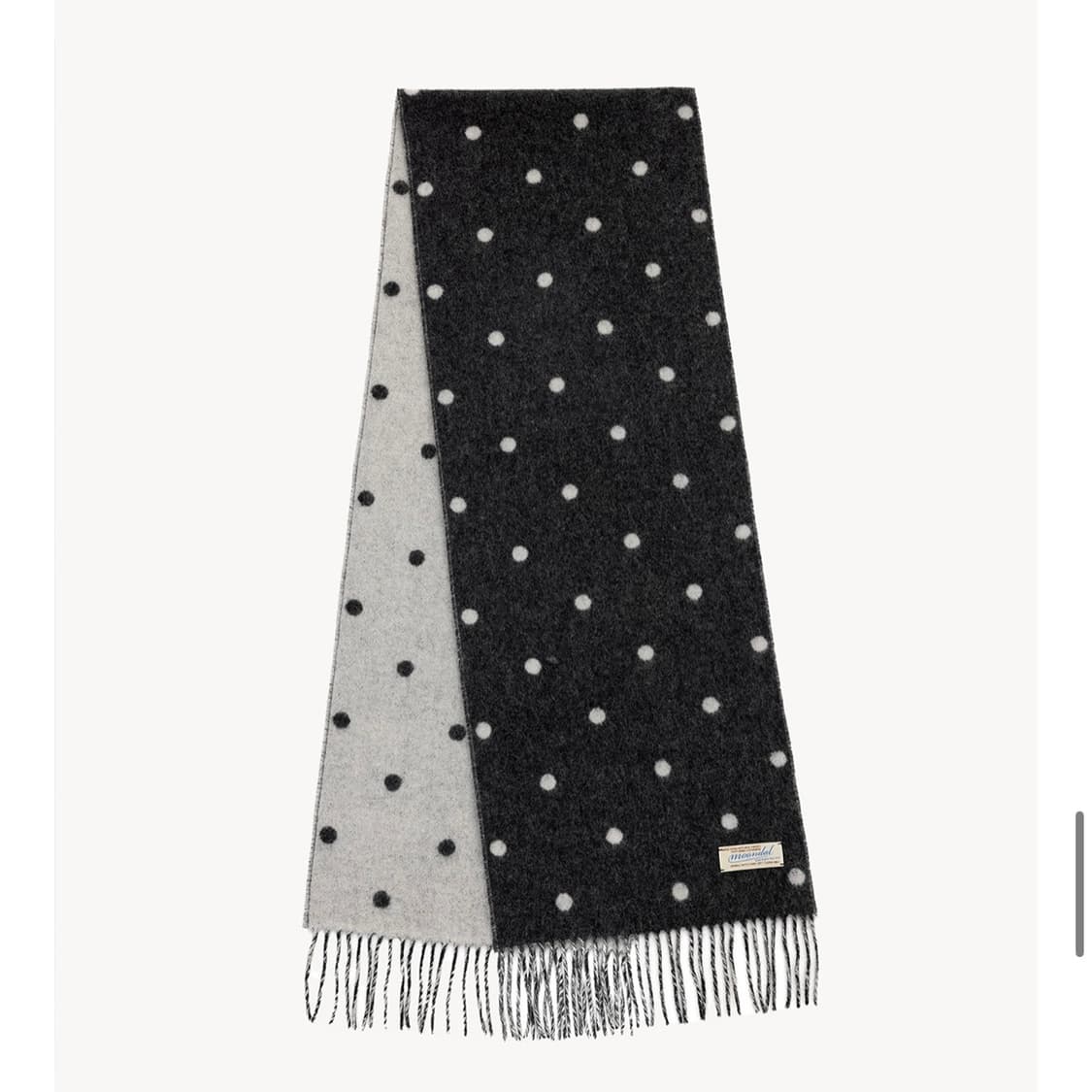 문달 캐시미어 도트 머플러 상품이미지3