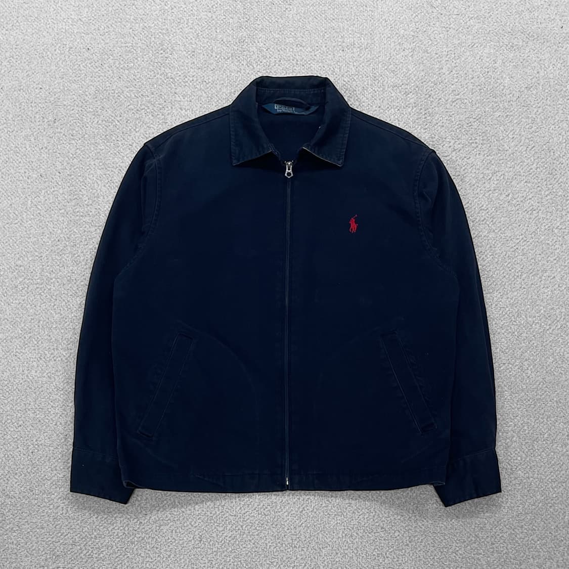폴로 랄프로렌 포니 로고 코튼 블루종 자켓 네이비 상품이미지1