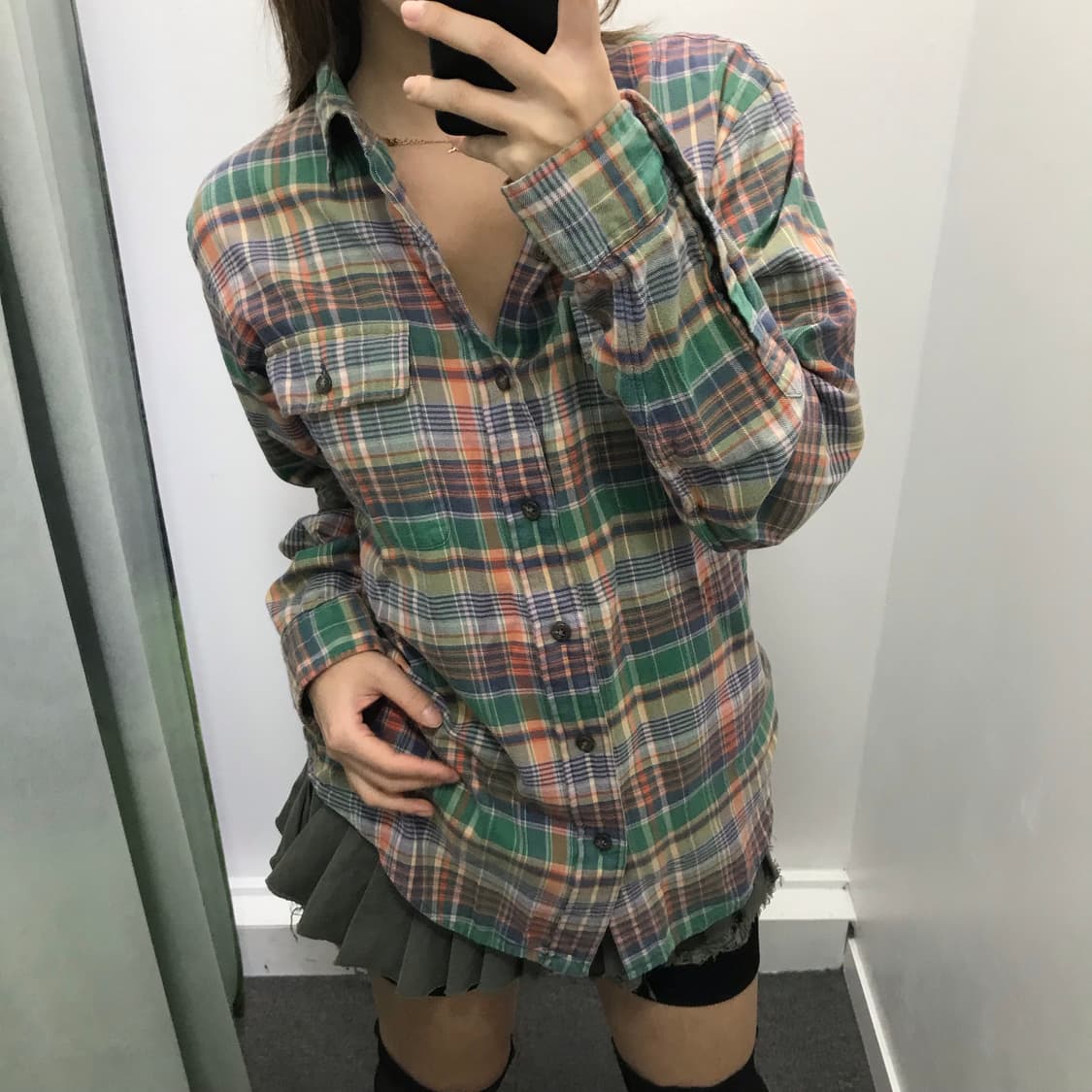 폴로 체크 포켓셔츠 상품이미지1