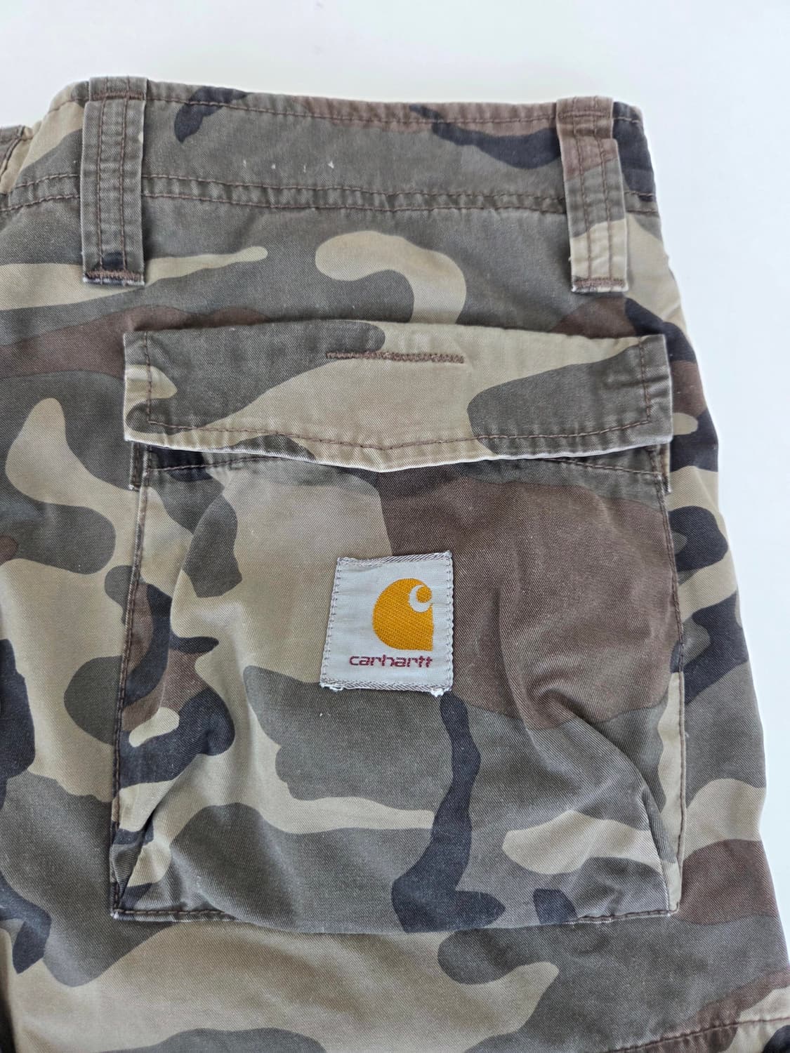 칼하트 카모 카고팬츠 카키 34x32 상품이미지6