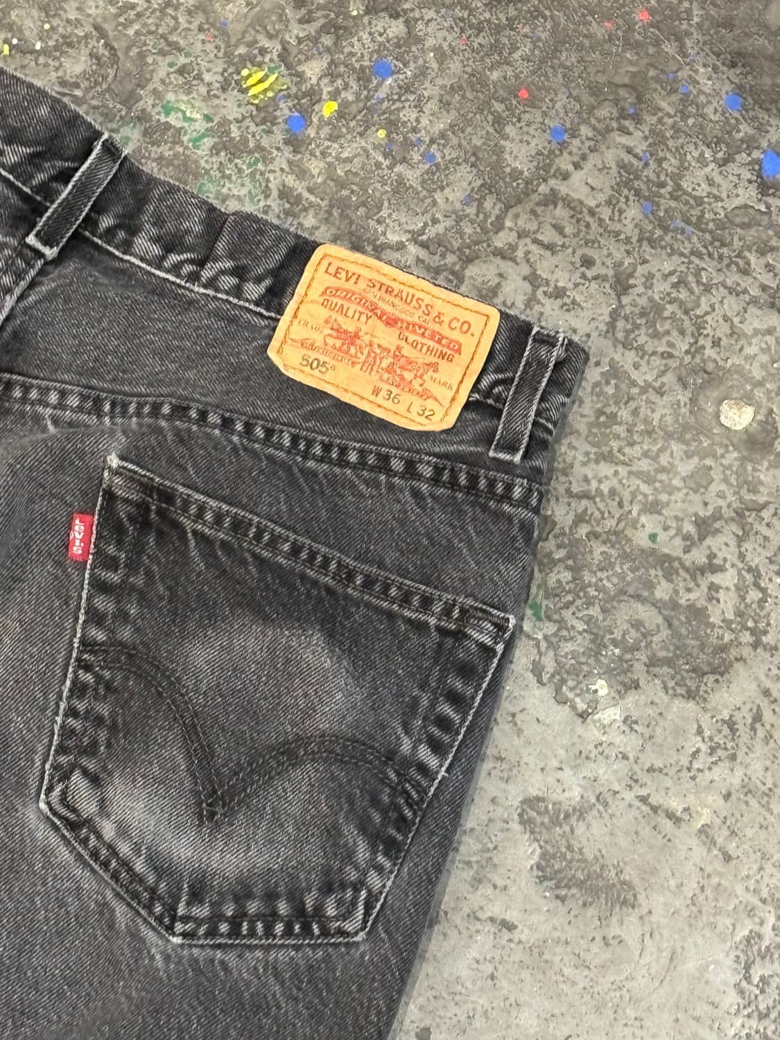 리바이스 505 흑청 상품이미지9