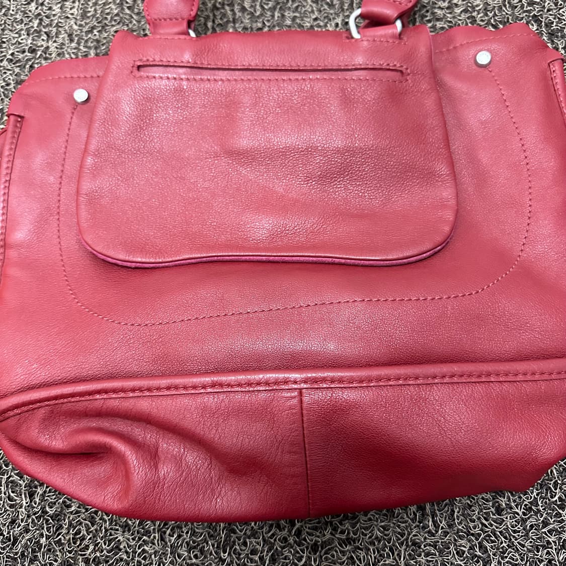 롱샴 발잔 여성 가죽 토트백 크로스백 레드 상품이미지7
