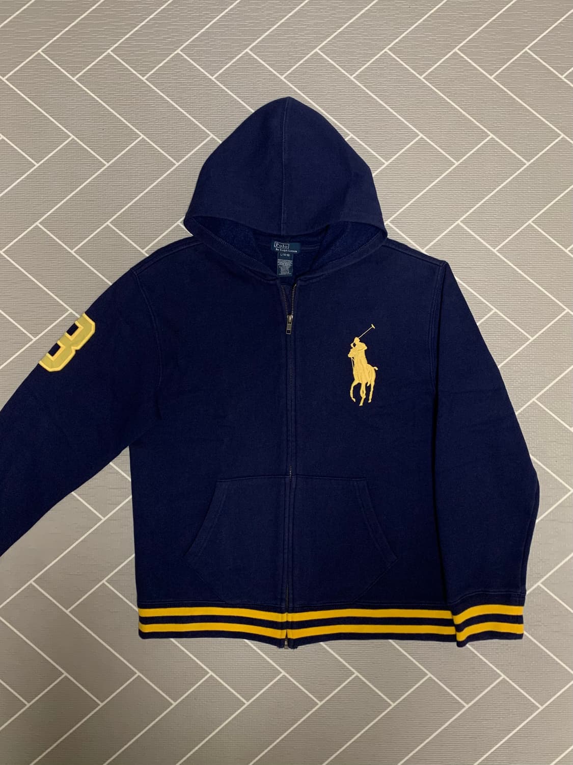 폴로 빅포니 후드집업 네이비 상품이미지2