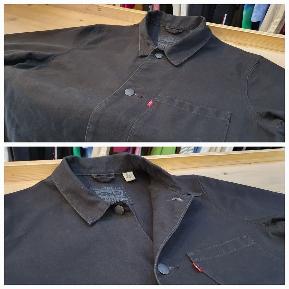 100.리바이스 블랙 데님 자켓 상품이미지3