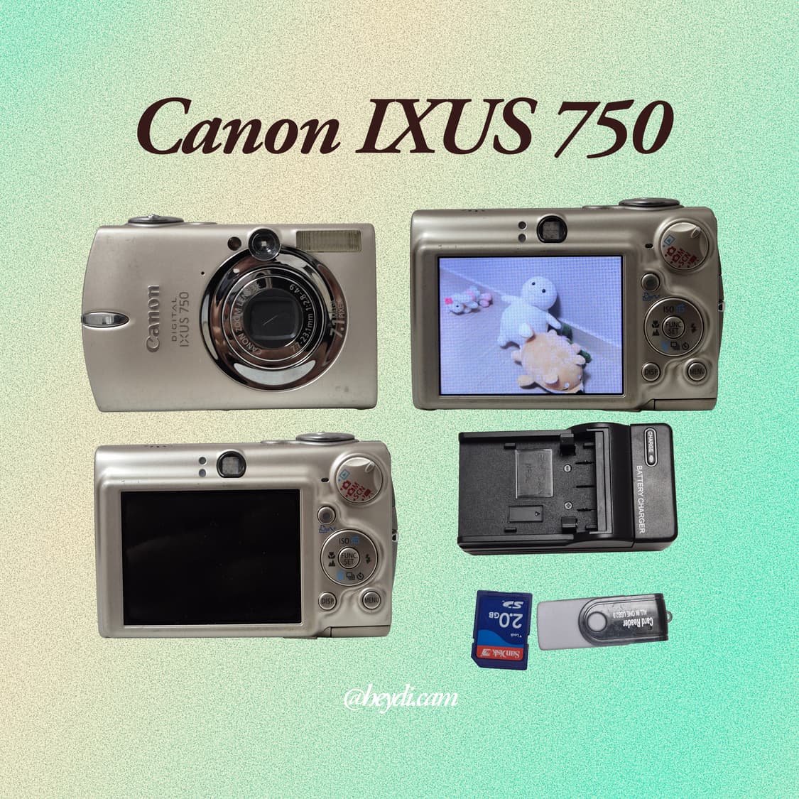(아일릿 원희) 캐논 ixus750 IXY700 골드 상품이미지2