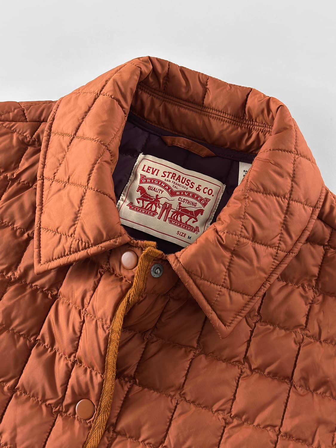 리바이스 번트 오렌지 퀼팅 자켓 상품이미지3
