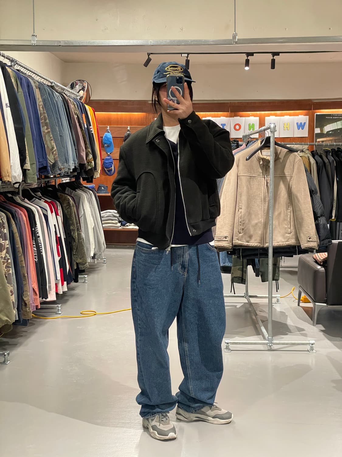 빈티지 오버핏 투웨이 누빔 자켓 상품이미지2