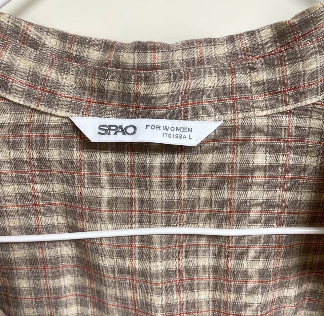 스파오 체크셔츠 L 상품이미지3