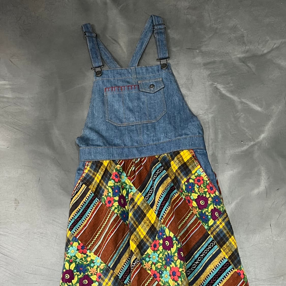  titicaca 에스닉 데님 오버롤 스커트 y16292 상품이미지3