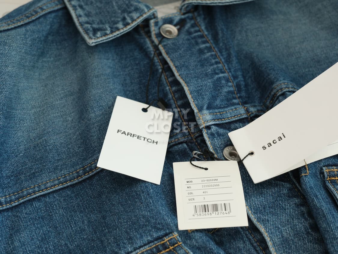 [3] Sacai 사카이 데님트러커 자켓 상품이미지4