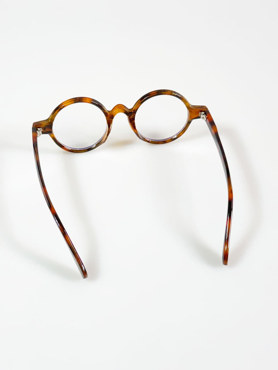볼드 라운드 토터스쉘 프레임 빈티지 안경 상품이미지5