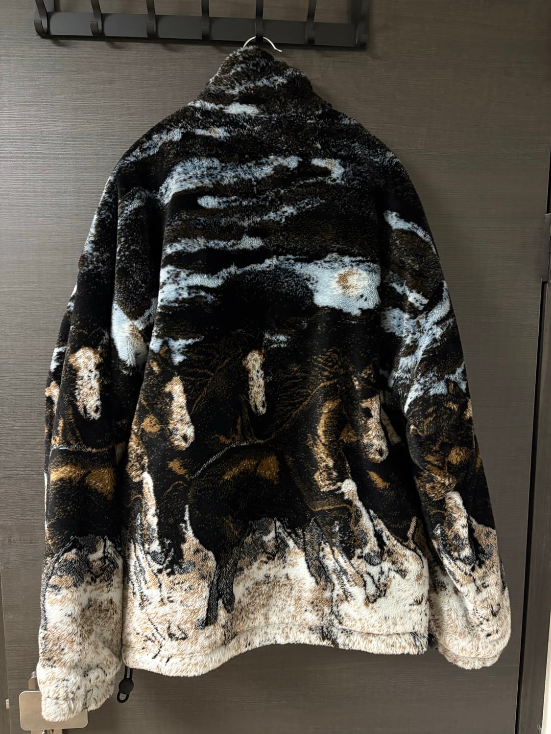 자라 퍼 홀스 프린트 플리스 자켓 상품이미지2