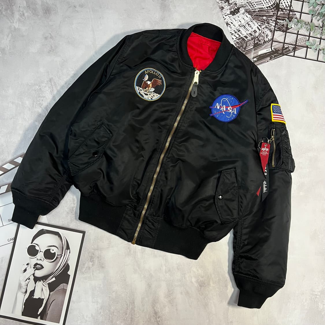 알파인더스트리 NASA MA1 자켓 상품이미지1
