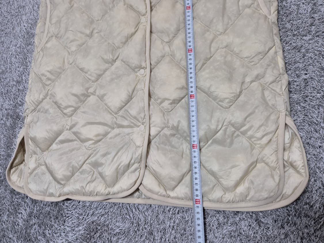 유니클로 여성 경량 다운 롱패딩 조끼 M 상품이미지8