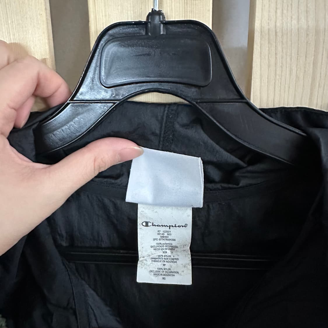 (S) 챔피온 블랙 반집업 아노락 상품이미지6