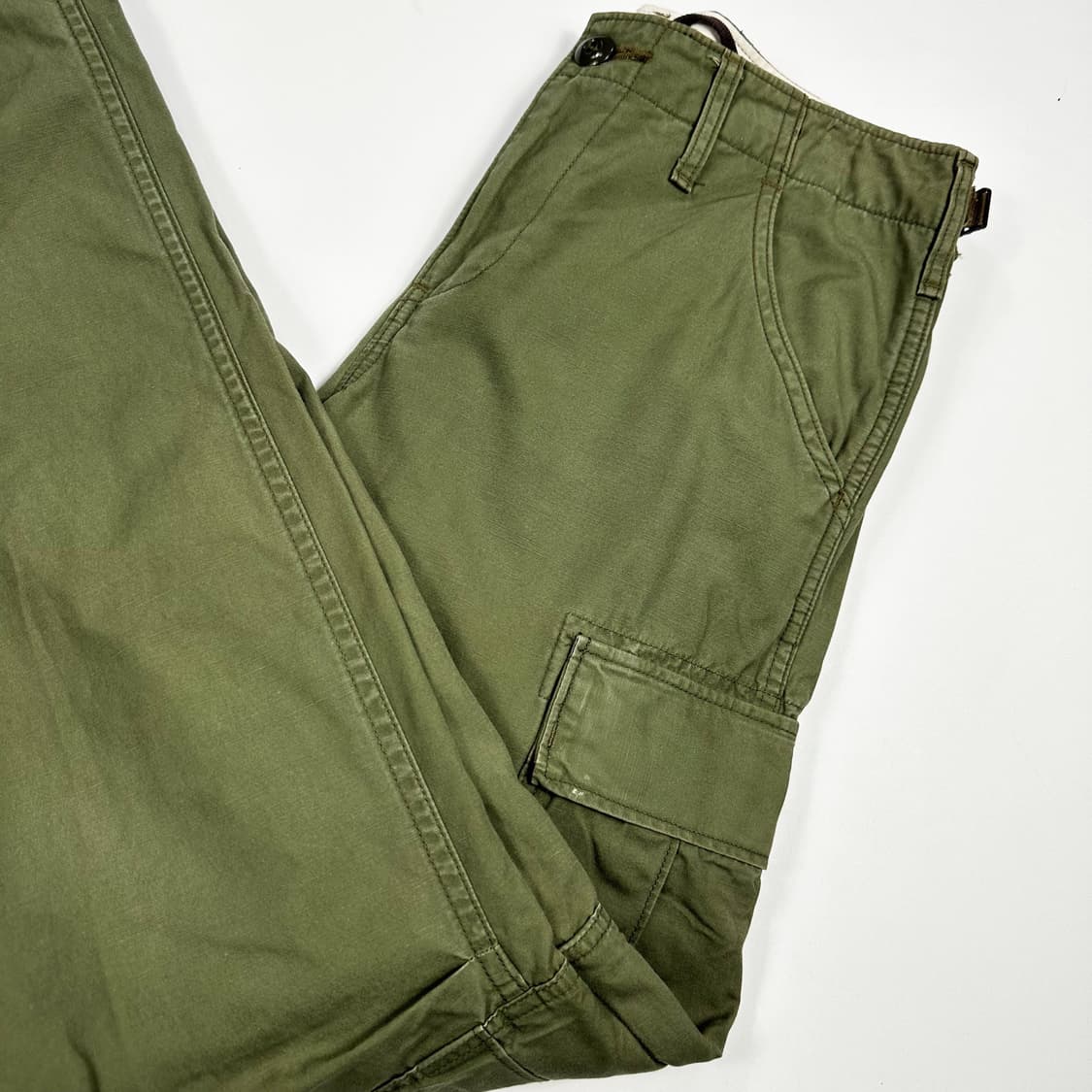 VTG 빈티지 재팬 카키 스트레이트 카고팬츠 (28인치 여성추천) 상품이미지1