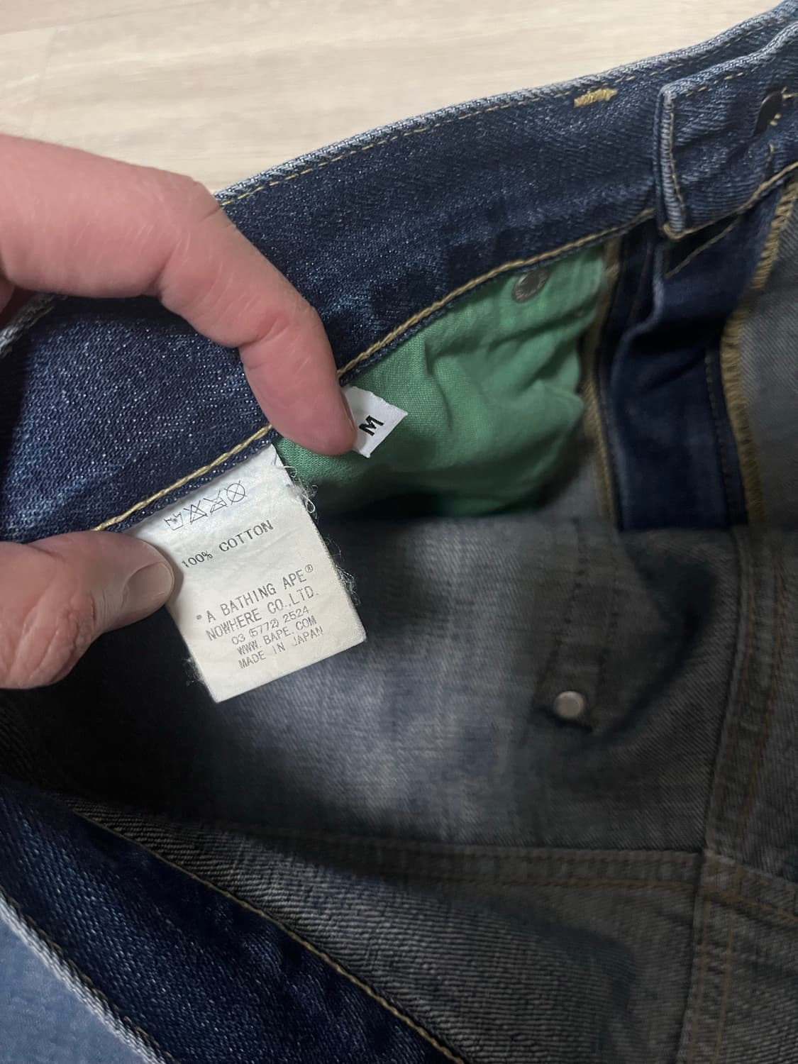 [M] 00s 베이프 OG 데님 중청 상품이미지9