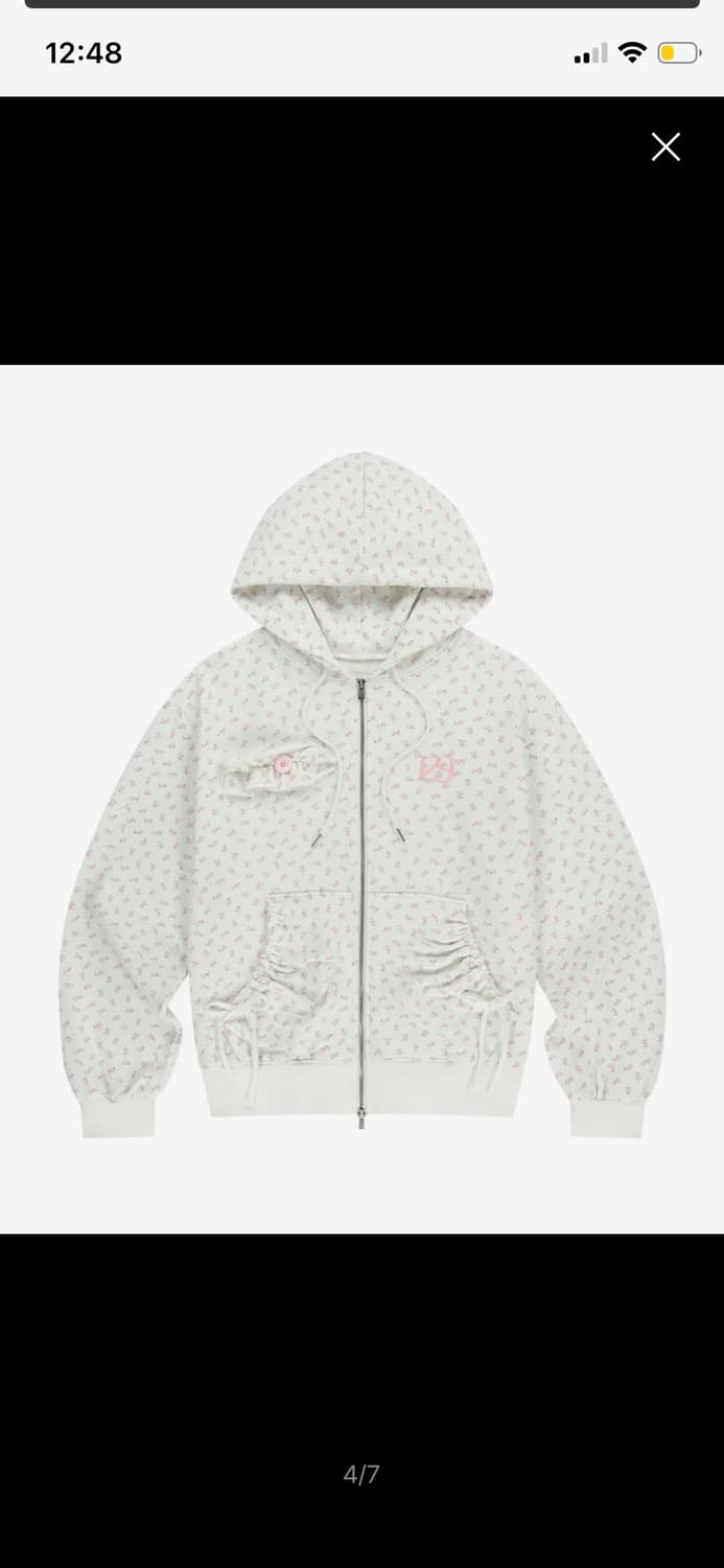 일리고 퓨어 프릴 후드 집업 플라워 상품이미지3