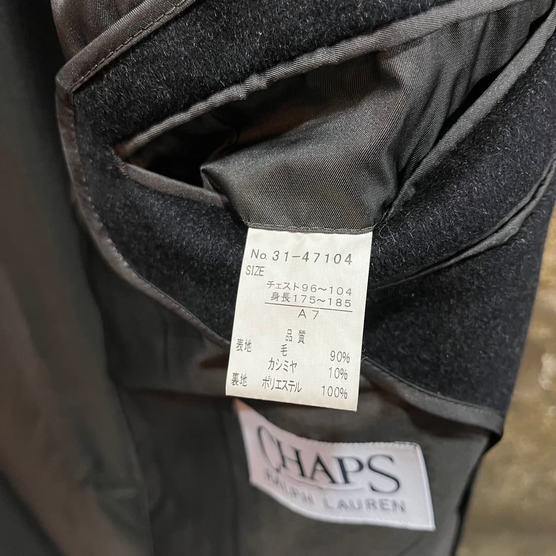 챕스 랄프로렌 캐시미어 울 코트 상품이미지6