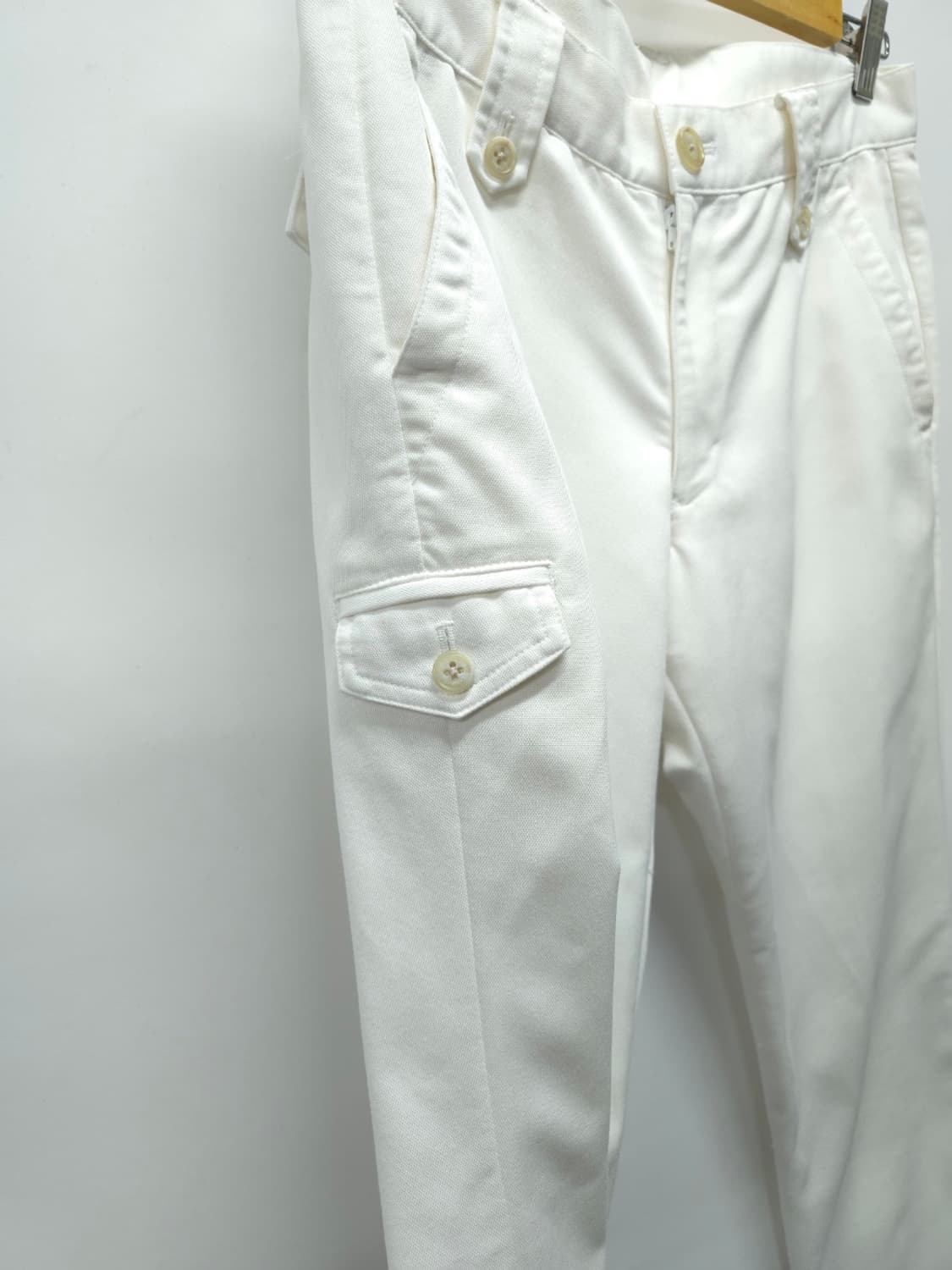 캘러웨이 컬렉션 남성 화이트 플랩 포켓 면바지 (30) 상품이미지4