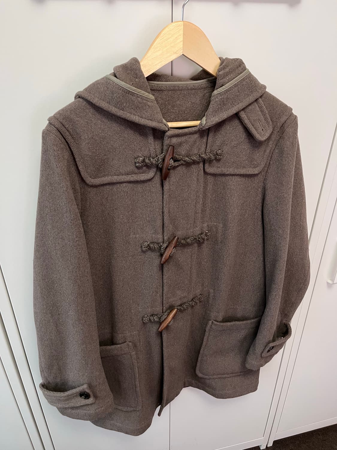 Comme ca ism 브라운 울 더플코트 상품이미지9