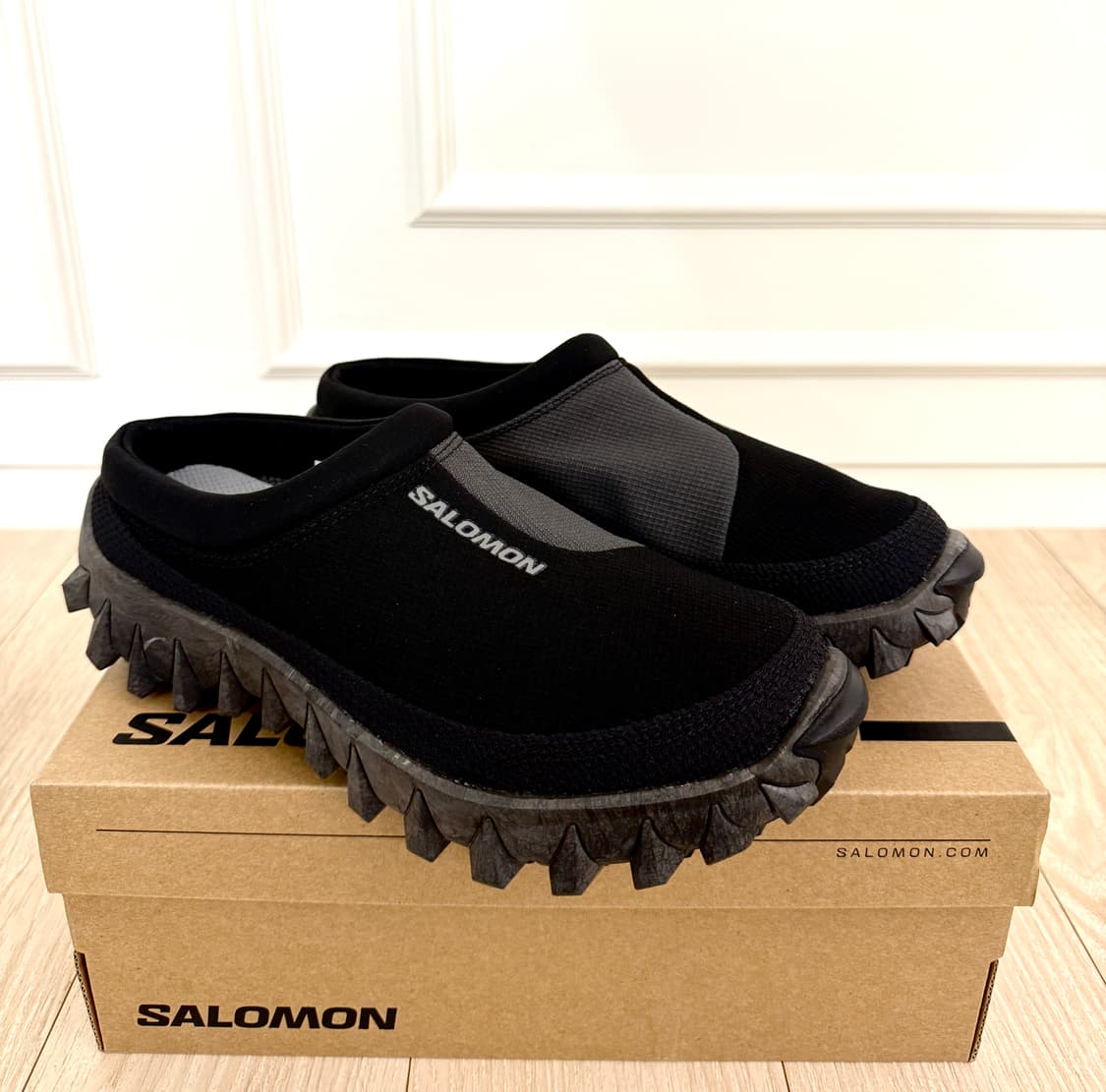 (225,235)(새상품)살로몬 스노우 클로그 블랙 아스팔트 방한화 상품이미지3