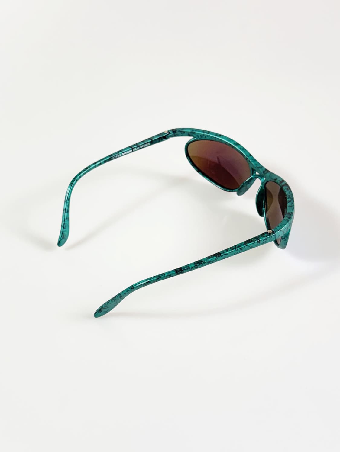 90s KANTLON 그린 마블 랩어라운드 빈티지 선글라스 상품이미지4