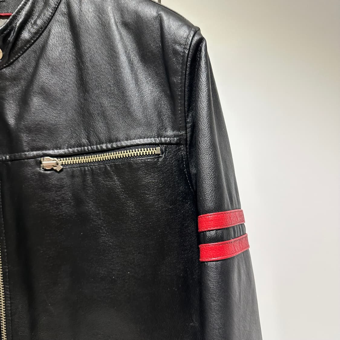 윌슨 레더 카페레이서 레더자켓 상품이미지4