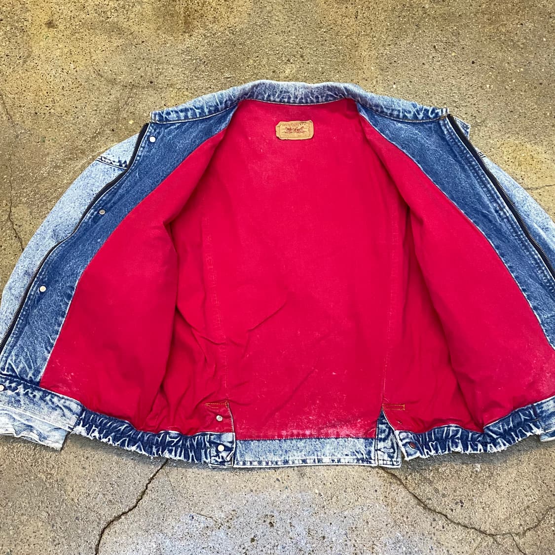 레어 90s Made in USA 빈티지 리바이스 블루종 데님자켓 청자켓 상품이미지7